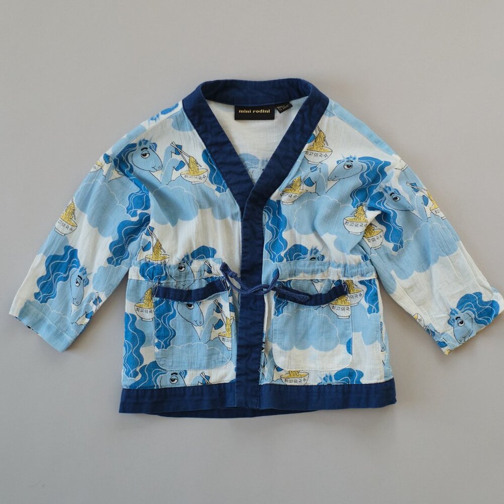 MINI RODINI UNICORN NOODLES WOVEN TUNIC